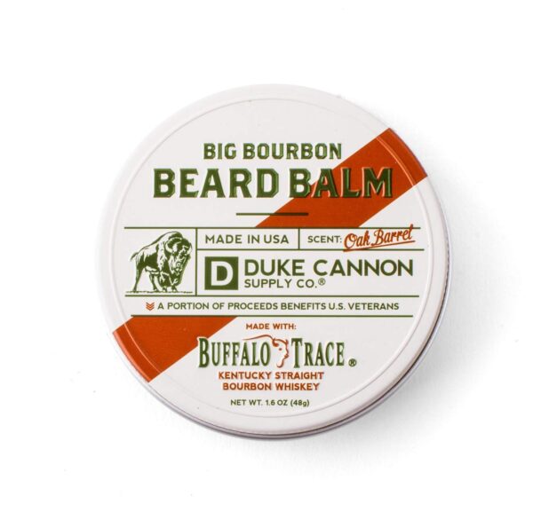Big Bourbon Beard Balm, 1.6oz – Oak Barrel Scent/Made with Natural and Organic Ingredients
